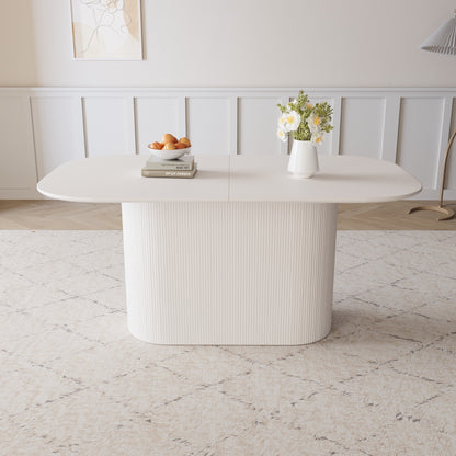 Sumdeal Rectangular Wood-Look Dining Table for Modern Dining Rooms - main image 1