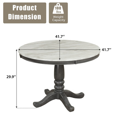Sumdeal Rectangular Wood-Look Dining Table for Modern Dining Rooms - dimension image 2