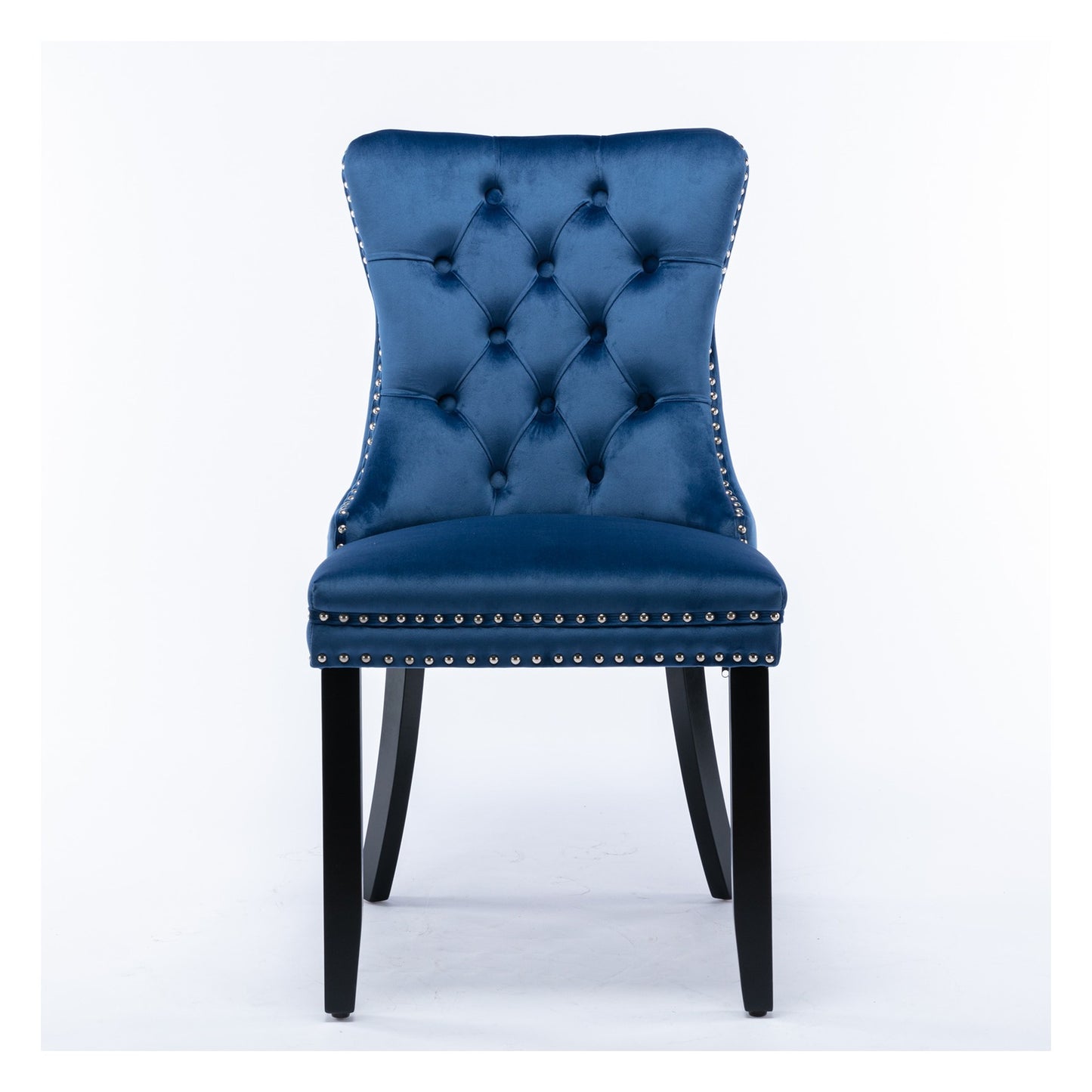 Sumdeal Wood-Leg Velvet Dining Chairs Set of 2 for Warm Dining Rooms - detail 3