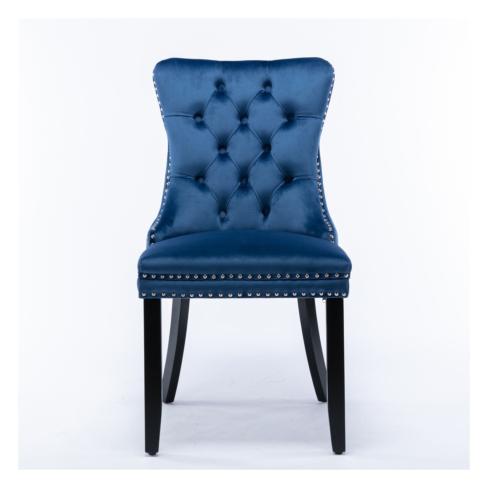 Sumdeal Wood-Leg Velvet Dining Chairs Set of 2 for Warm Dining Rooms - detail 3