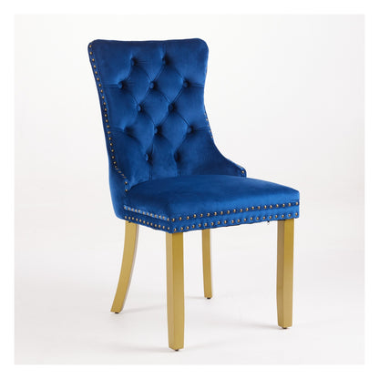 Sumdeal Lion Ring Velvet Dining Chairs Set of 2 for Statement Dining Rooms - detail 3