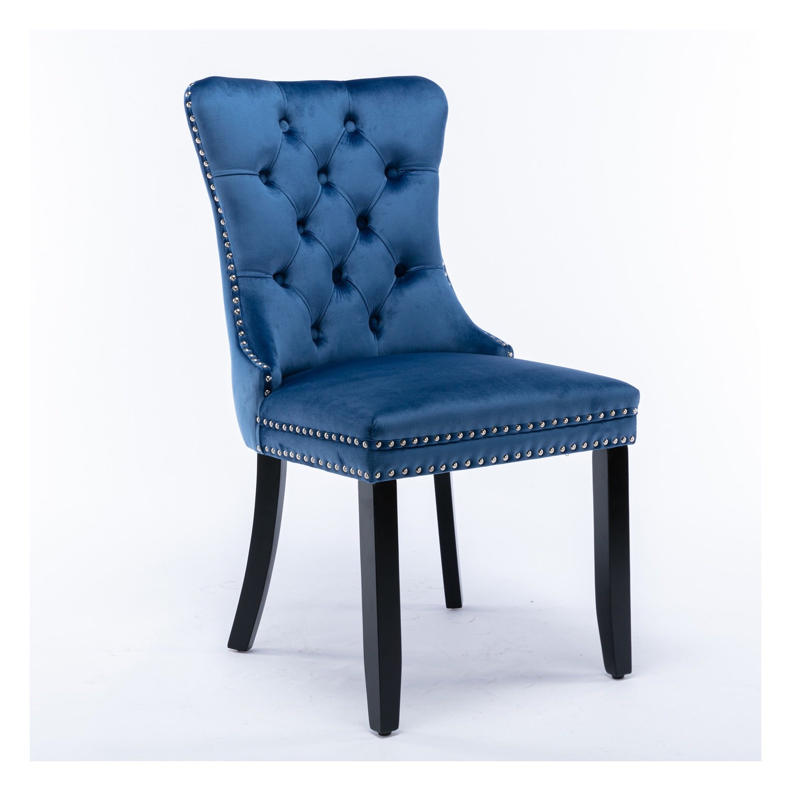 Sumdeal Wood-Leg Velvet Dining Chairs Set of 2 for Warm Dining Rooms - detail 4