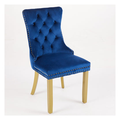 Sumdeal Lion Ring Velvet Dining Chairs Set of 2 for Statement Dining Rooms - detail 4