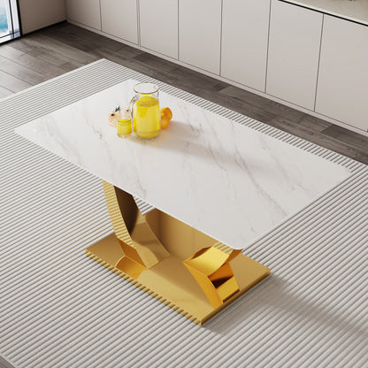 Sumdeal Rectangular Glass Dining Table for Modern Dining Rooms - detail image 3