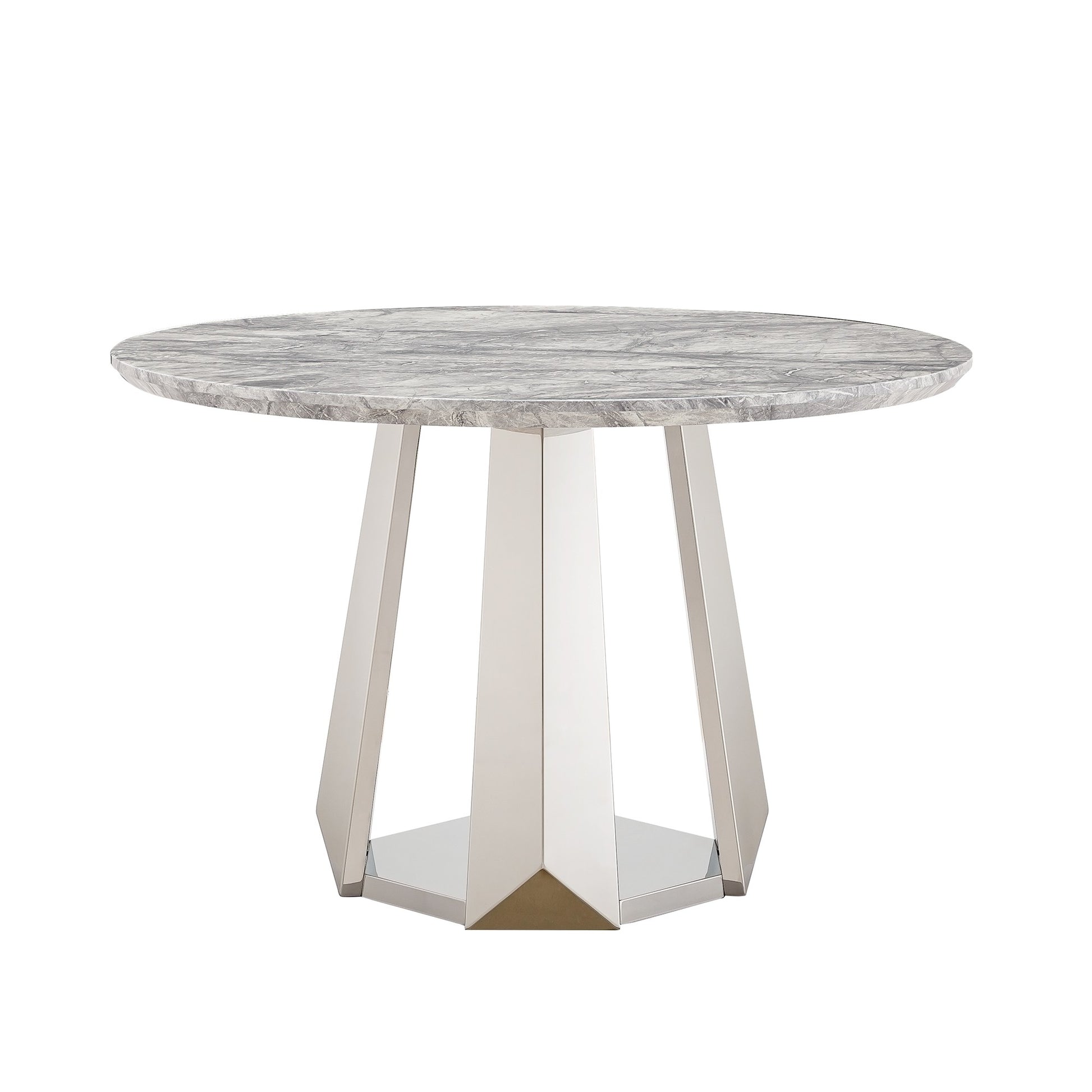 Sumdeal Round Faux Marble Dining Table for Apartments and Kitchens - detail image 4