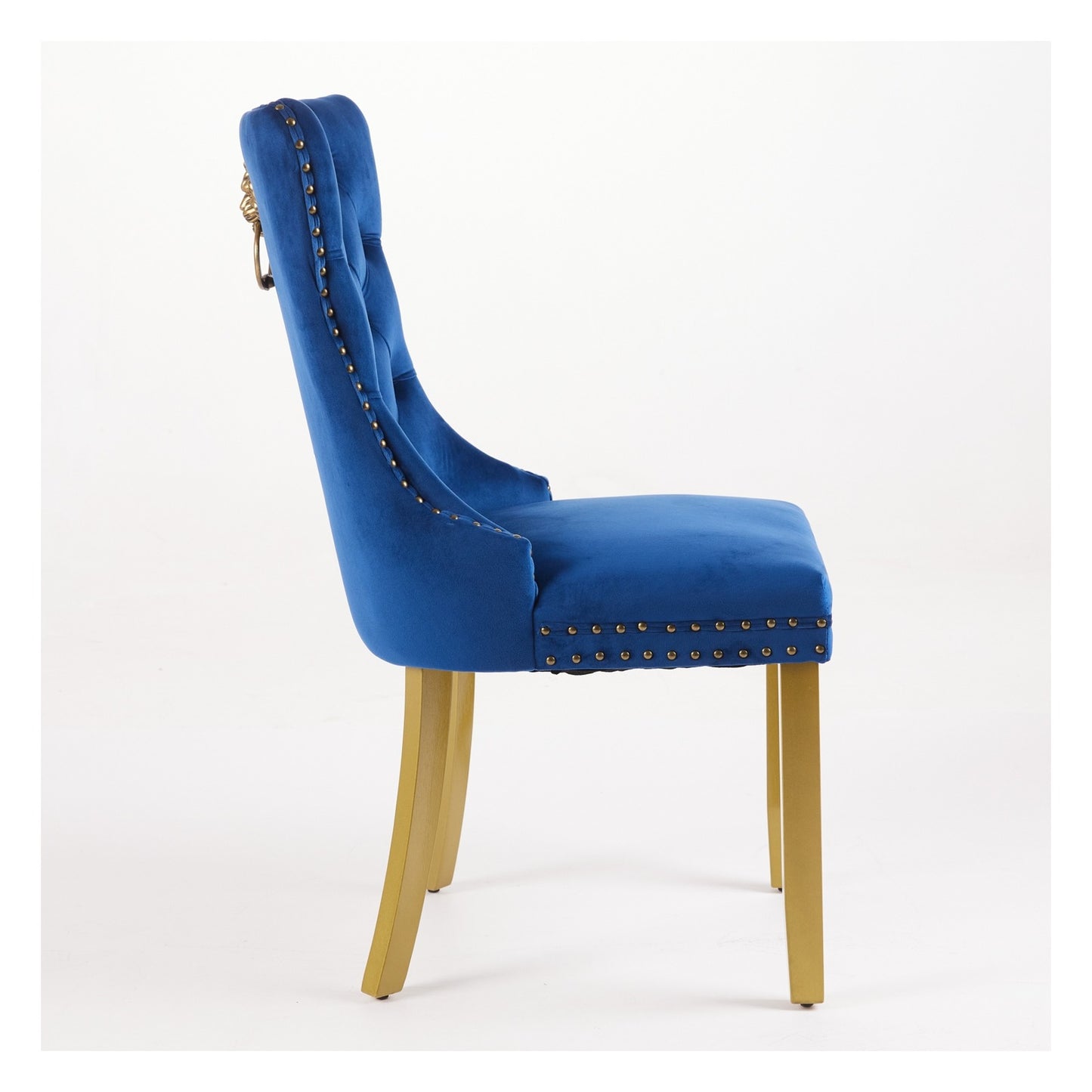 Sumdeal Lion Ring Velvet Dining Chairs Set of 2 for Statement Dining Rooms - detail 5