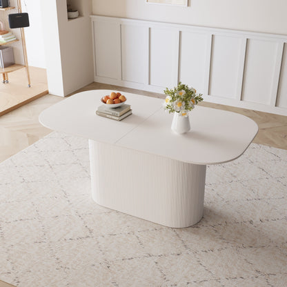 Sumdeal Rectangular Wood-Look Dining Table for Modern Dining Rooms - detail image 5