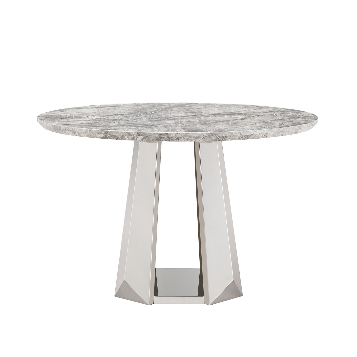 Sumdeal Round Faux Marble Dining Table for Apartments and Kitchens - detail image 5