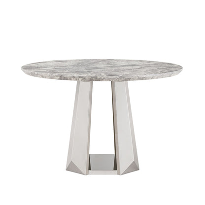 Sumdeal Round Faux Marble Dining Table for Apartments and Kitchens - detail image 5
