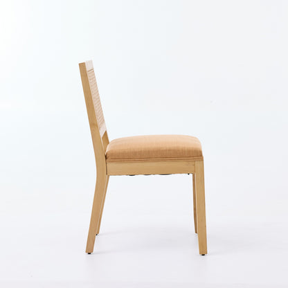 Sumdeal Tan Fabric Dining Chairs Set of 2 with Wood Legs - product image 5