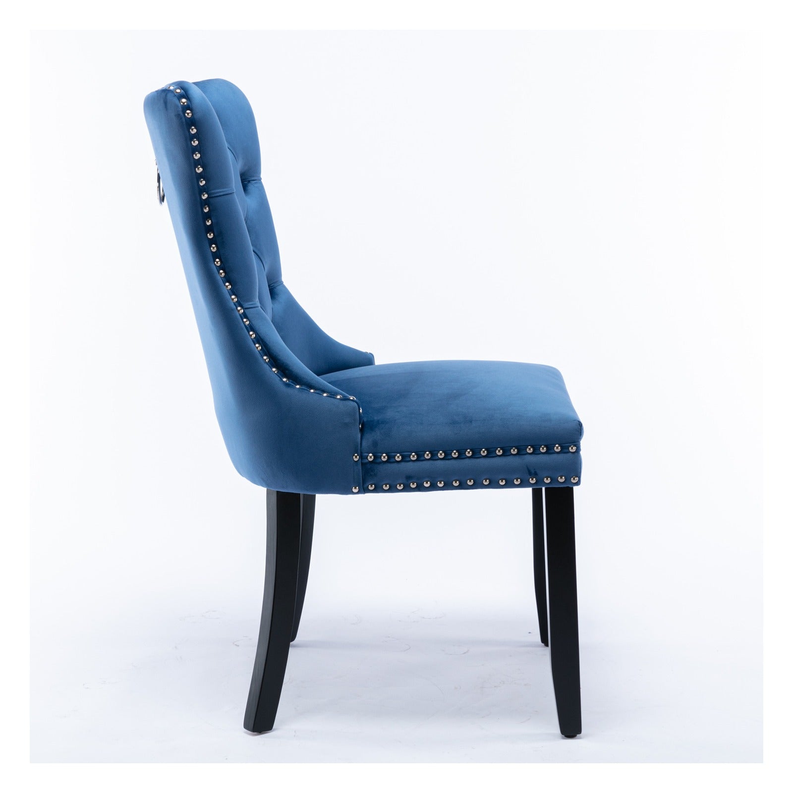 Sumdeal Wood-Leg Velvet Dining Chairs Set of 2 for Warm Dining Rooms - detail 6
