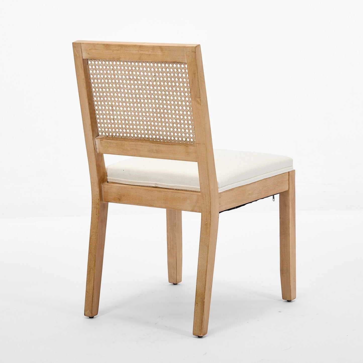 Sumdeal Beige Fabric Dining Chairs Set of 2 with Wood Legs - product image 6