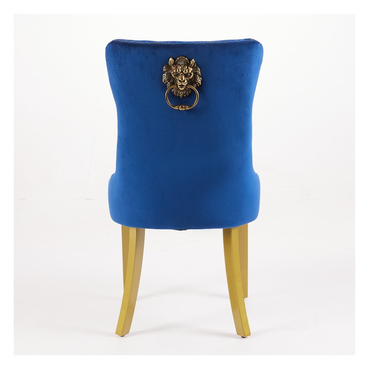 Sumdeal Lion Ring Velvet Dining Chairs Set of 2 for Statement Dining Rooms - detail 7