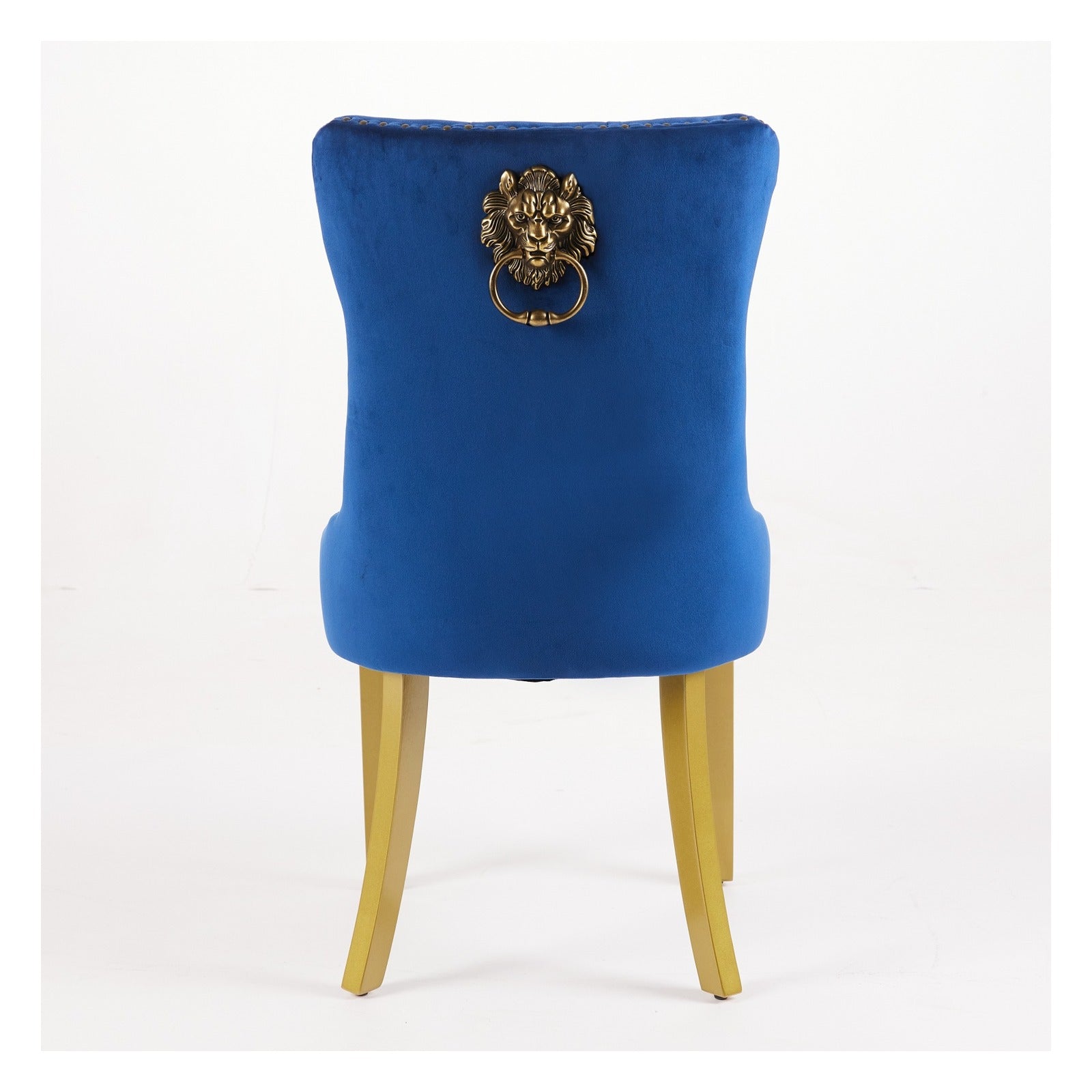 Sumdeal Lion Ring Velvet Dining Chairs Set of 2 for Statement Dining Rooms - detail 7
