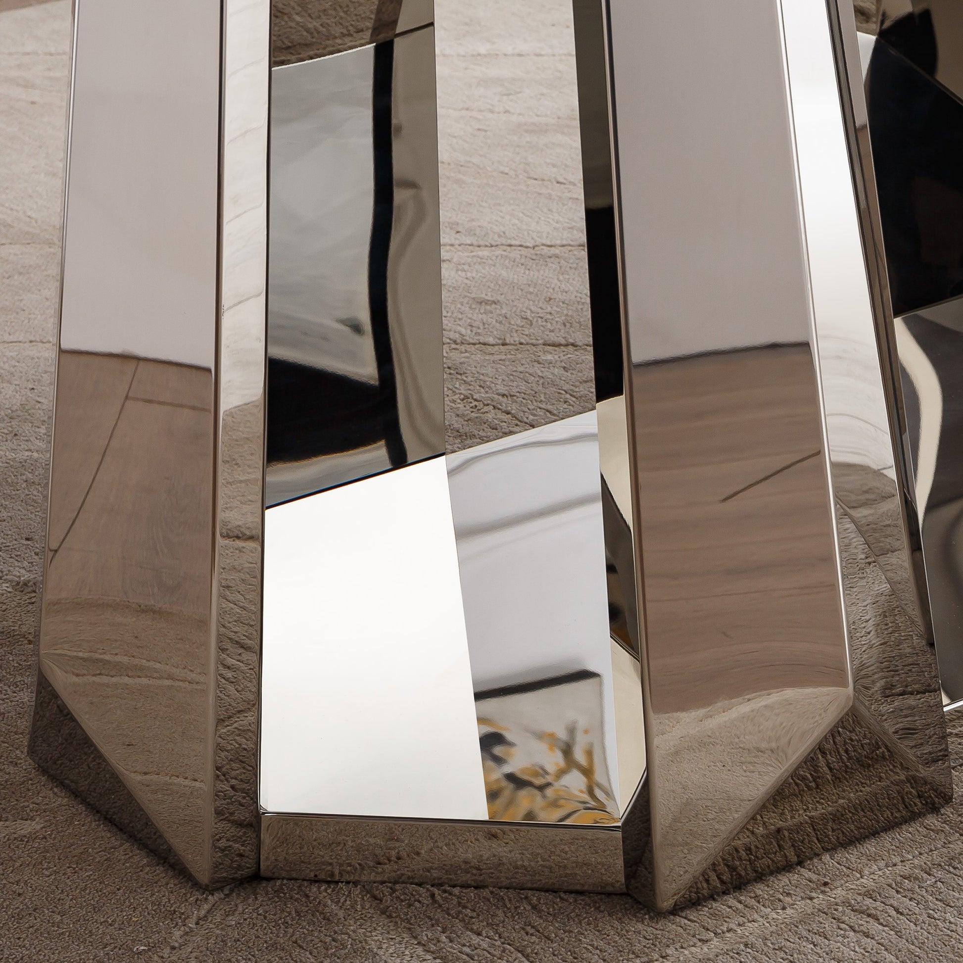 Sumdeal Rectangular Faux Marble Dining Table for Modern Dining Rooms - detail image 7