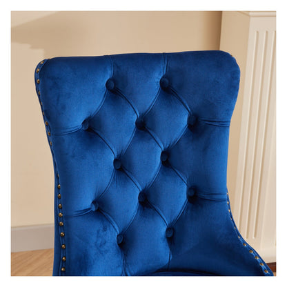 Sumdeal Lion Ring Velvet Dining Chairs Set of 2 for Statement Dining Rooms - detail 8