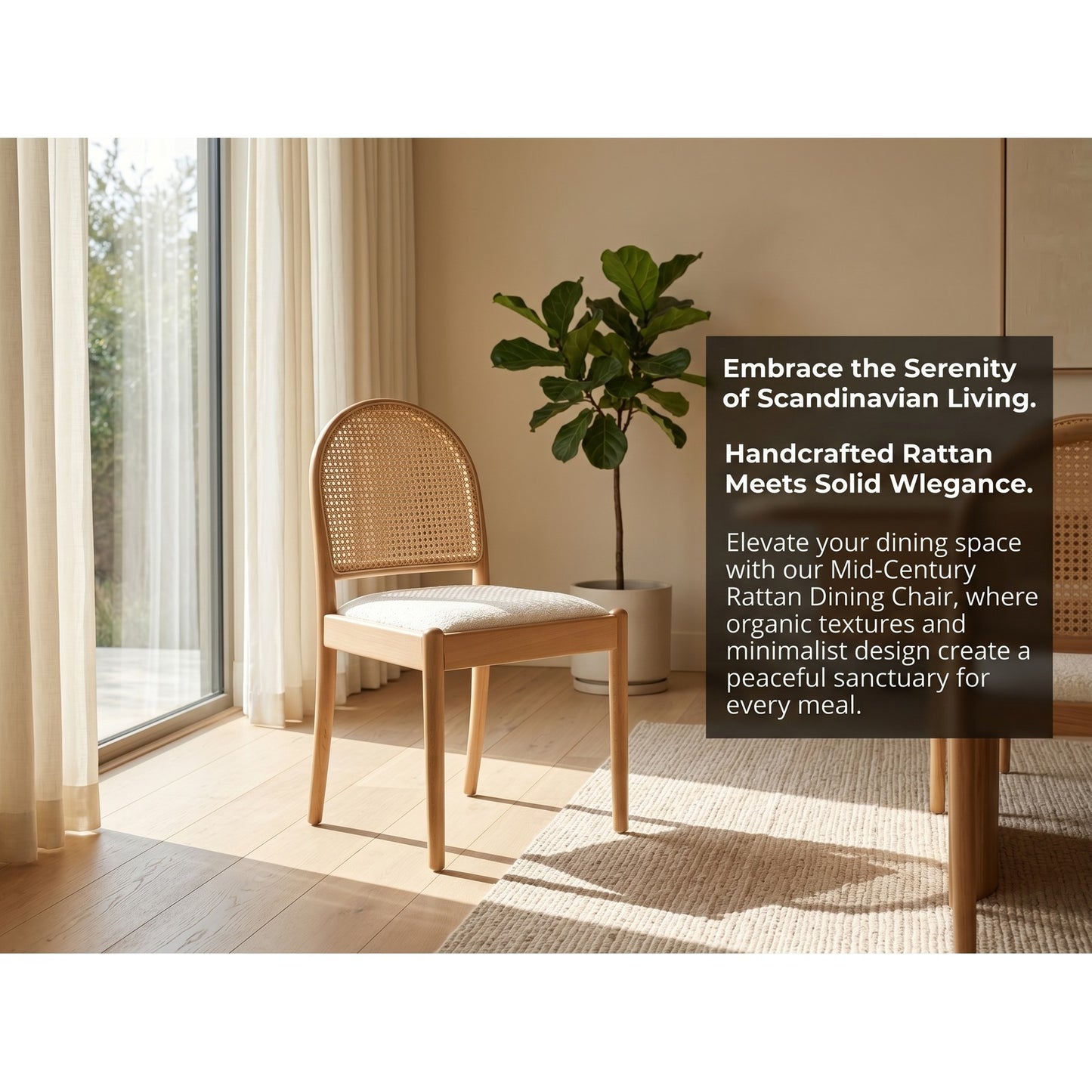 Sumdeal rattan dining chair handcrafted rattan note