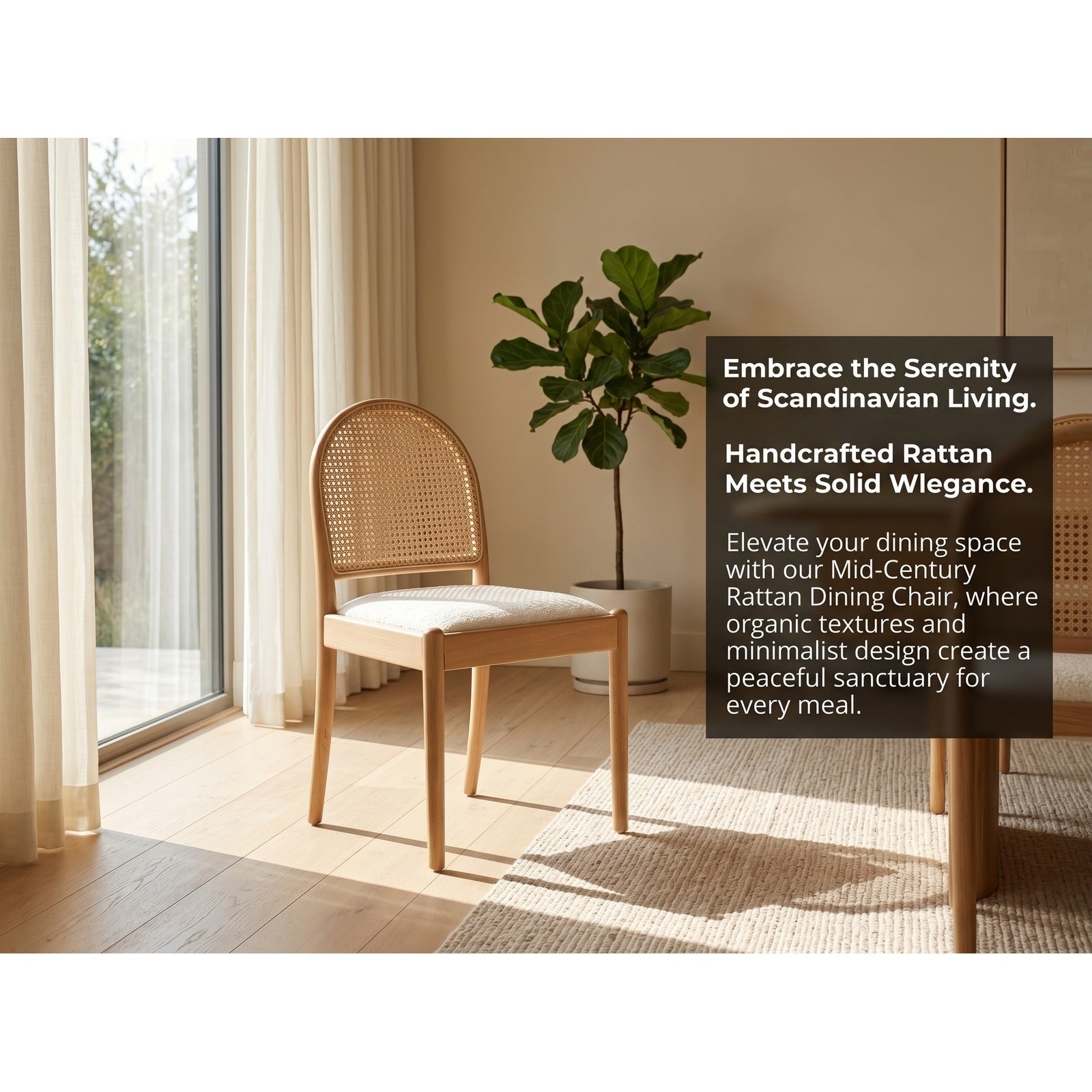 Sumdeal rattan dining chair handcrafted rattan note