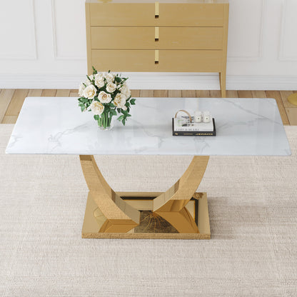 Sumdeal Rectangular Glass Dining Table for Modern Dining Rooms - variant-main image 10