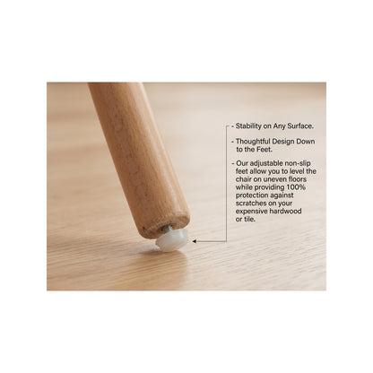 Sumdeal rattan dining chair foot pad and floor protection detail